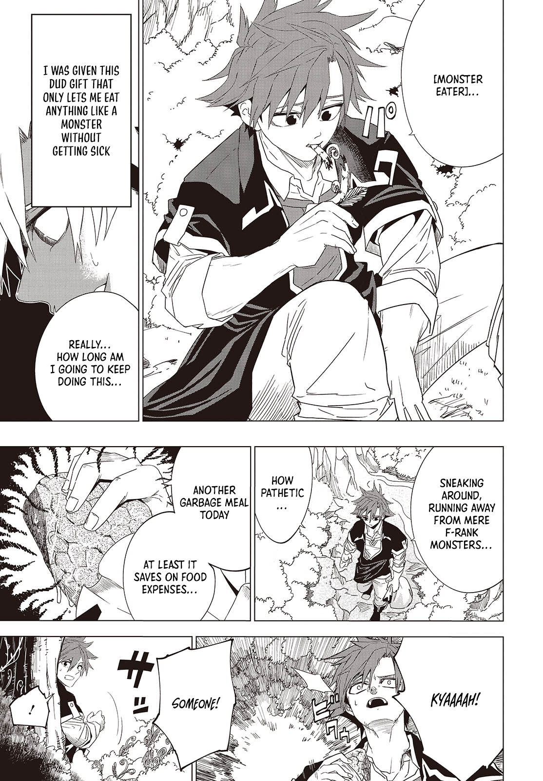 Monster Eater: The Lowest Chapter Ranked Adventurer Becomes the Strongest with Monster Powers - Chapter 01 Page 12