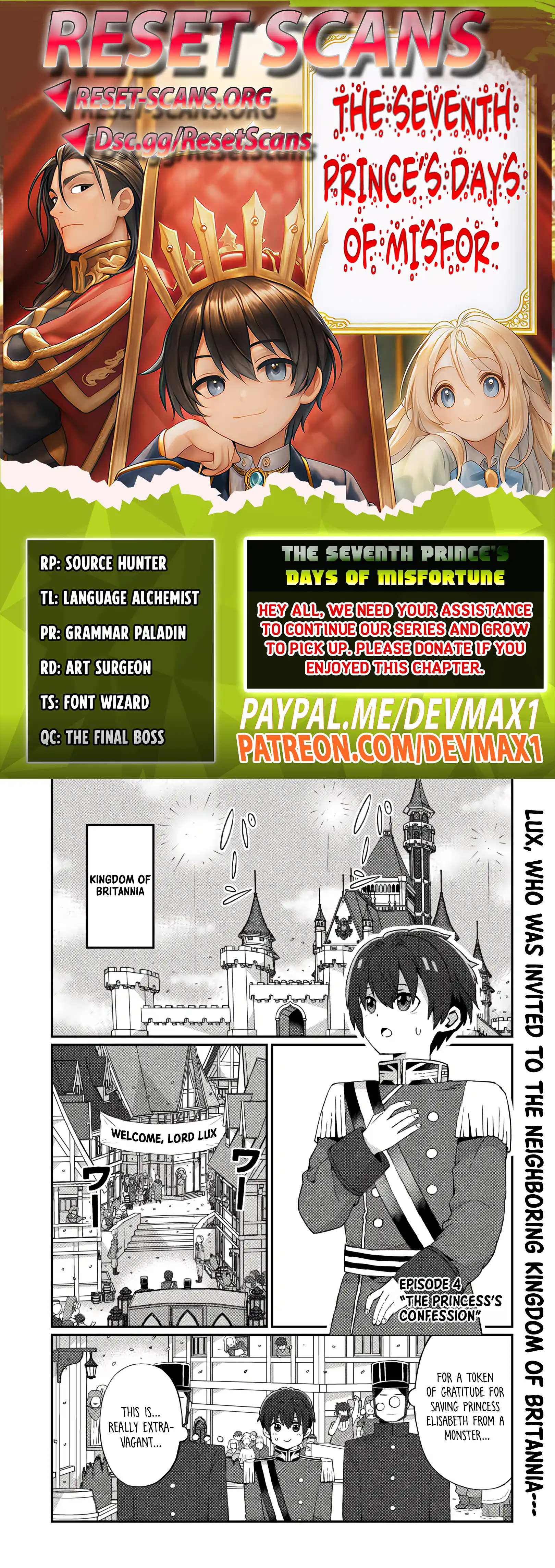 The Seventh Prince’s Days of Misfortune Chapter 04 Page 1
