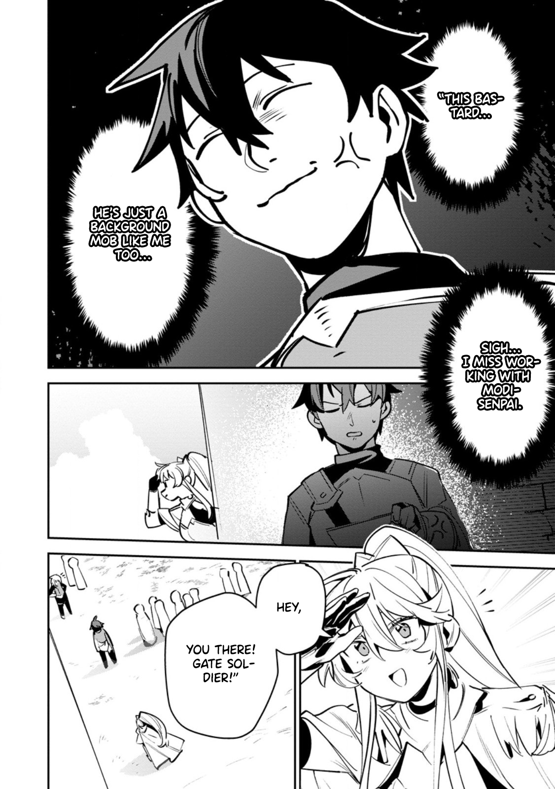 Game Chishiki de Saikyou ni Natta Mob Heishi wa, Shin no Jitsuryoku wo Kakushitai Chapter 11.1 Page 7