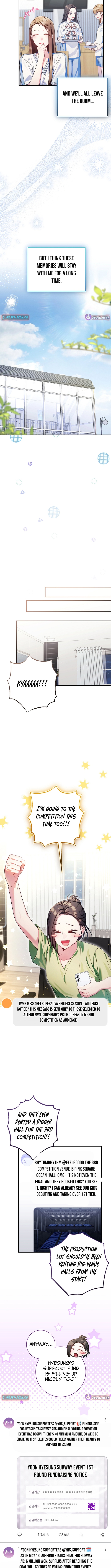 Tried to Debut My Idol... Ended Up Debuting Myself Chapter 60 Page 9